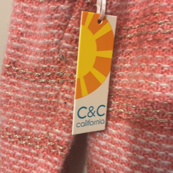 C.C Women's  orange Pink Sweater - Picture 4 of 5